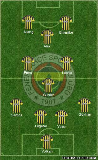 Fenerbahçe SK Formation 2011
