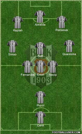 Besiktas JK Formation 2011