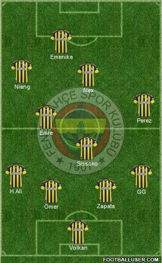 Fenerbahçe SK Formation 2011
