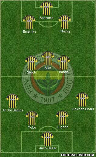 Fenerbahçe SK Formation 2011
