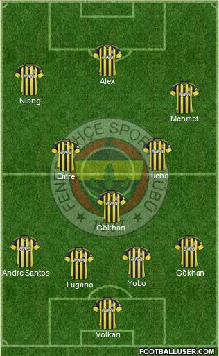 Fenerbahçe SK Formation 2011