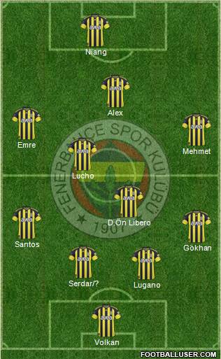 Fenerbahçe SK Formation 2011