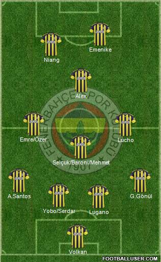 Fenerbahçe SK Formation 2011