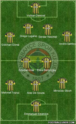 Fenerbahçe SK Formation 2011