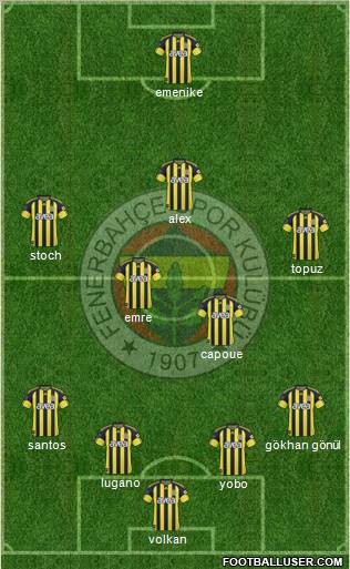 Fenerbahçe SK Formation 2011