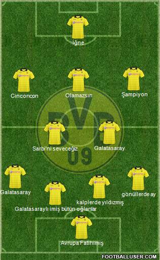 Borussia Dortmund Formation 2011