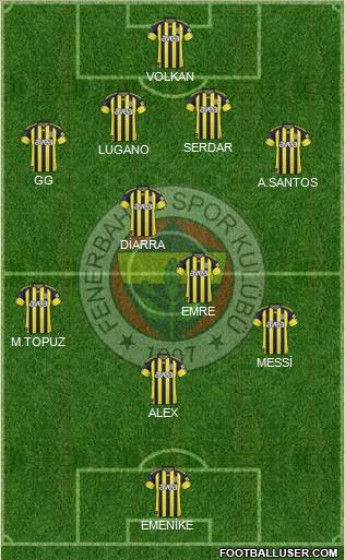 Fenerbahçe SK Formation 2011