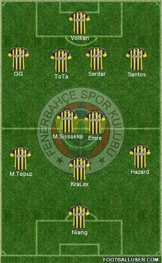 Fenerbahçe SK Formation 2011