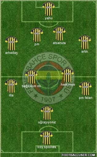 Fenerbahçe SK Formation 2011