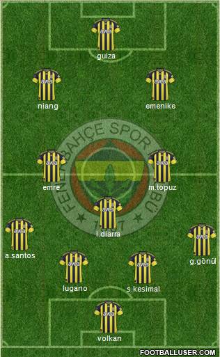 Fenerbahçe SK Formation 2011