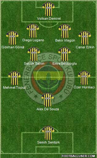 Fenerbahçe SK Formation 2011