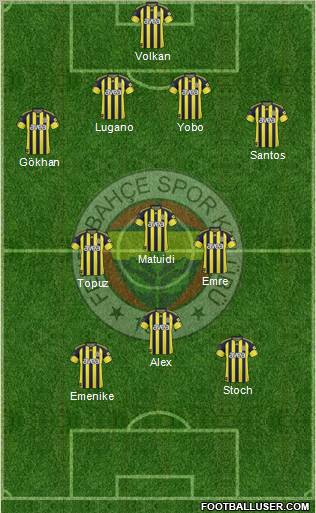 Fenerbahçe SK Formation 2011