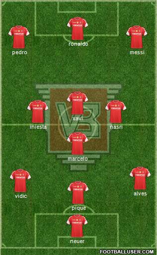 Vejle Boldklub Formation 2011