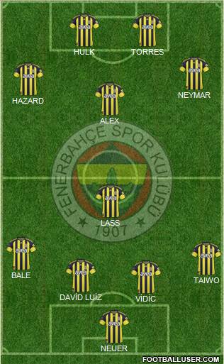 Fenerbahçe SK Formation 2011