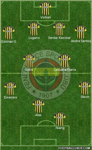 Fenerbahçe SK Formation 2011