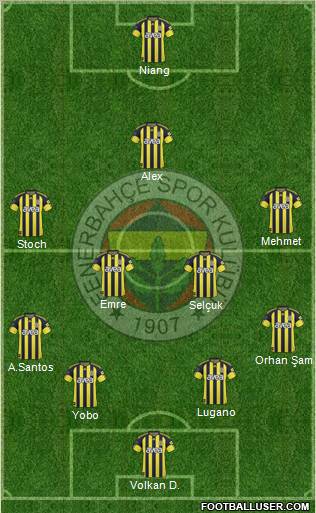 Fenerbahçe SK Formation 2011