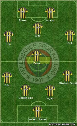 Fenerbahçe SK Formation 2011