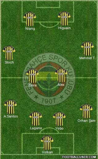 Fenerbahçe SK Formation 2011