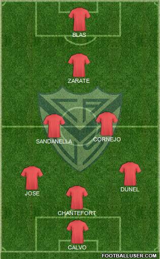 Vélez Sarsfield Formation 2011