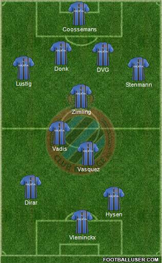 Club Brugge KV Formation 2011