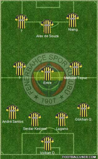 Fenerbahçe SK Formation 2011