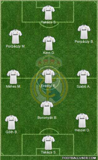 Real Madrid C.F. Formation 2011