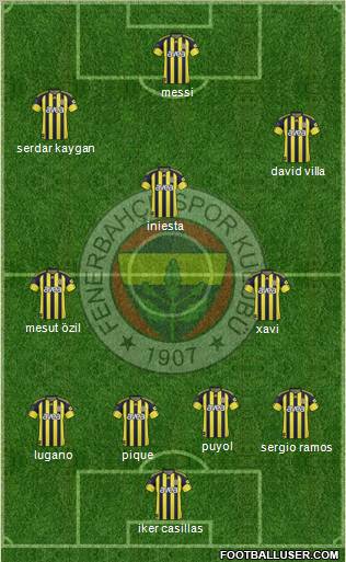 Fenerbahçe SK Formation 2011