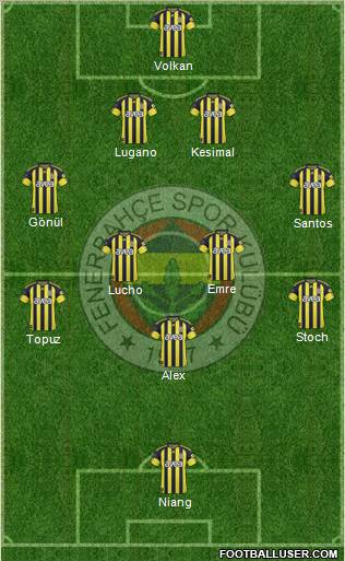 Fenerbahçe SK Formation 2011