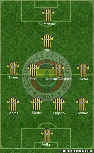 Fenerbahçe SK Formation 2011