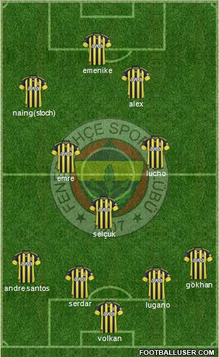 Fenerbahçe SK Formation 2011