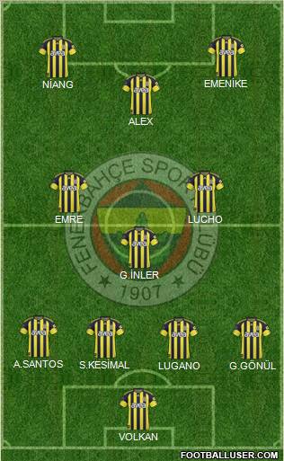 Fenerbahçe SK Formation 2011
