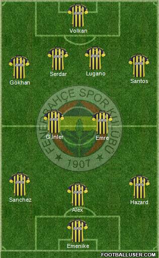 Fenerbahçe SK Formation 2011