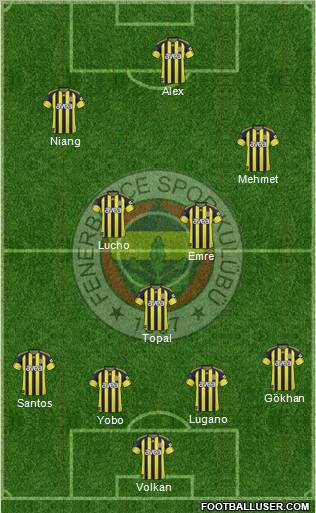 Fenerbahçe SK Formation 2011