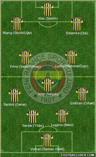 Fenerbahçe SK Formation 2011