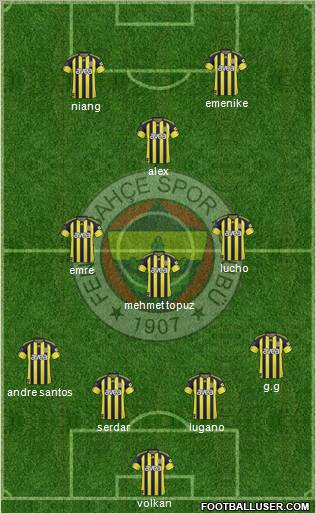 Fenerbahçe SK Formation 2011