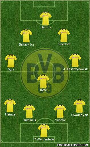 Borussia Dortmund Formation 2011
