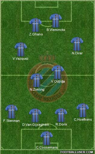 Club Brugge KV Formation 2011