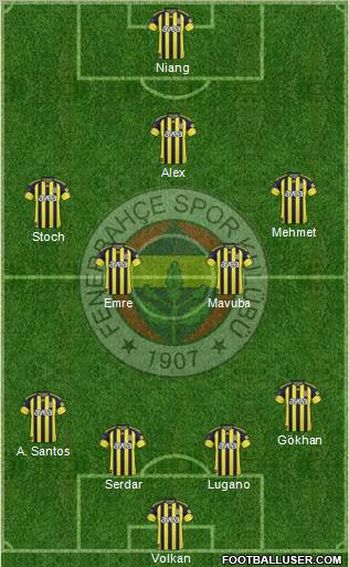 Fenerbahçe SK Formation 2011