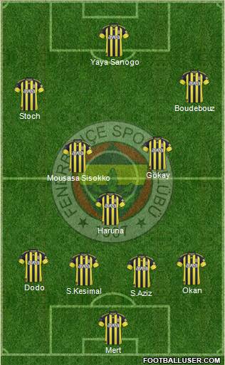 Fenerbahçe SK Formation 2011