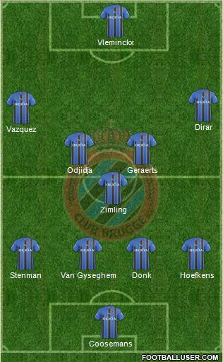 Club Brugge KV Formation 2011