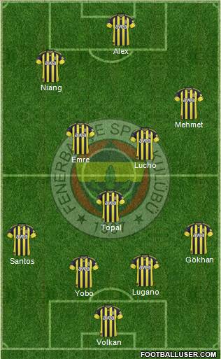 Fenerbahçe SK Formation 2011