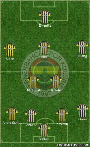 Fenerbahçe SK Formation 2011