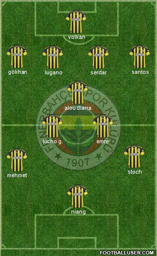 Fenerbahçe SK Formation 2011