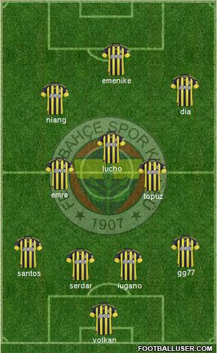 Fenerbahçe SK Formation 2011