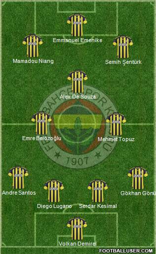Fenerbahçe SK Formation 2011