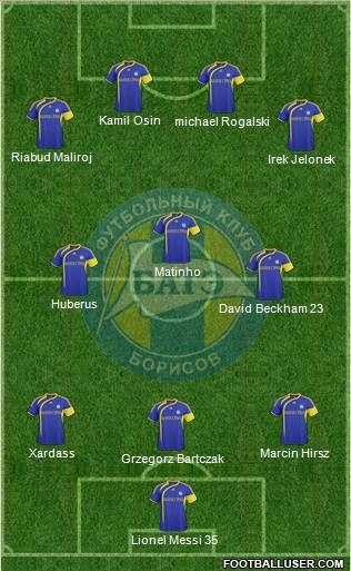 BATE Borisov Formation 2011