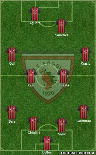 Foggia 4-4-2 football formation