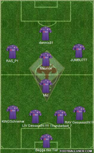 Fiorentina Formation 2011