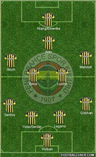 Fenerbahçe SK Formation 2011