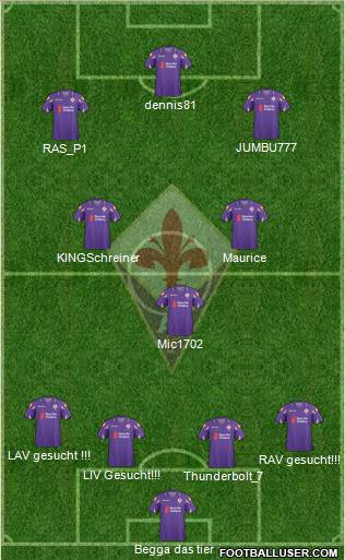 Fiorentina Formation 2011